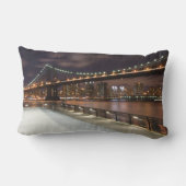 マンハッタンブリッジとNYCスカイライン ランバークッション (裏面)