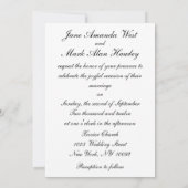 マンハッタンブリッジのユニオンスクエアビュー、ピンクスカイ#1 招待状 (裏面)