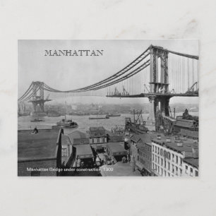 マンハッタンブリッジアンダー建築1909写真 ポストカード