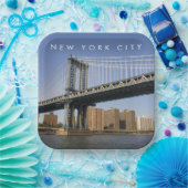 マンハッタンブリッジザイーストリバー |ニューヨーク ペーパープレート (パーティー)