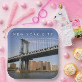 マンハッタンブリッジザイーストリバー |ニューヨーク ペーパープレート (パーティー)