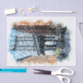 マンハッタンブリッジニューヨークデクページ 薄葉紙 (クラフト)