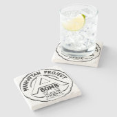 マンハッタンプロジェクトバッジ ストーンコースター (横)