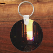 マンハッタンヘーンサンセットニューヨークシティ キーホルダー (正面)