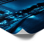 マンハッタンミッドタウン超高層ビルとニューヨークシティスク ポスター (角)