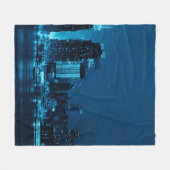 マンハッタンミッドタウン超高層ビルズアンドニューヨークシティスク フリースブランケット (正面(横))