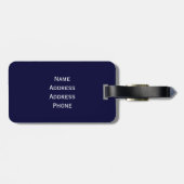 マンハッタンライト、ブルックリンブリッジ、イーストリバー、ニューヨーク ラゲッジタグ (裏面横)