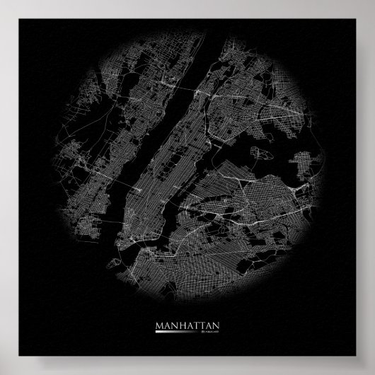 マンハッタンロードマップポスター ポスター (正面)