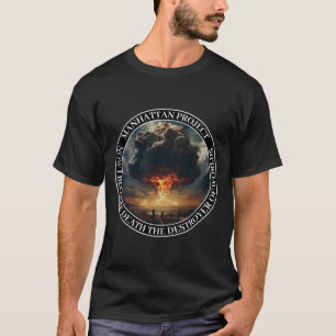 マンハッタン原子力爆弾原爆キノコ計画 Tシャツ