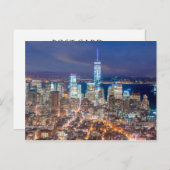 マンハッタン夜 ポストカード (正面/裏面)