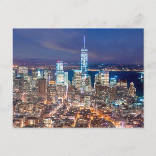 マンハッタン夜 ポストカード (正面)
