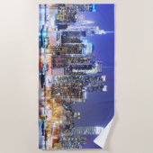 マンハッタン建物 ビーチタオル (正面)