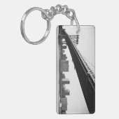 マンハッタン橋およびスカイライン、ニューヨーク、米国 キーホルダー (正面左)