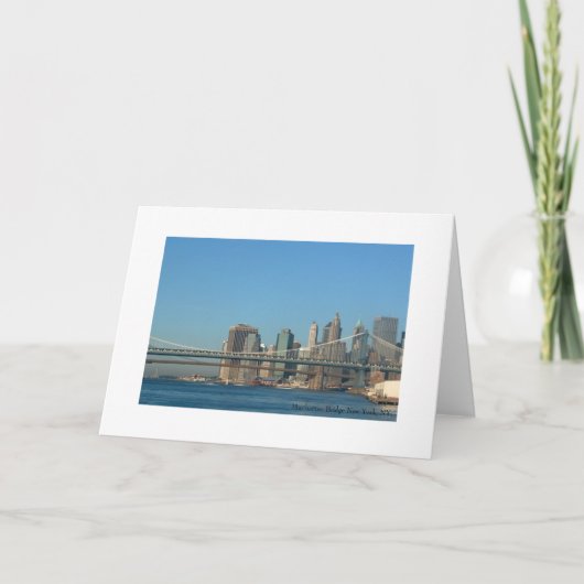 マンハッタン橋ニューヨーク、NY. カード (正面)