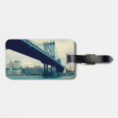 マンハッタン橋、ニューヨークシティのカスタムな荷物のラベル ラゲッジタグ (裏面横)