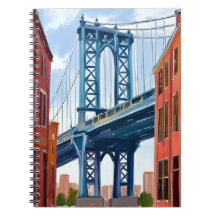 マンハッタン橋 ニューヨーク市 絵画