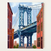 マンハッタン橋 ニューヨーク市 絵画 プランナー手帳 (裏面)