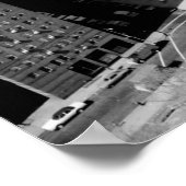 マンハッタン白黒写真 ポスター (角)