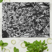 マンハッタン設計 キッチンタオル (折り畳み)