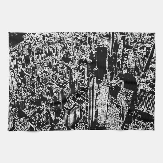 マンハッタン設計 キッチンタオル (横)