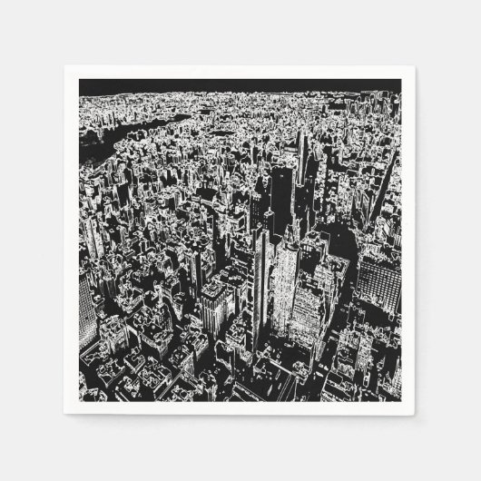 マンハッタン設計 スタンダードカクテルナプキン (正面)