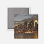 マンハッタン超高層ビルズアットナイト マグネット (正面/裏面)
