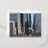 マンハッタン金融地区 箔シーズンポストカード (正面/裏面)