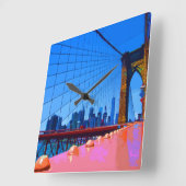 マンハッタン3000 スクエア壁時計 (傾斜)