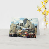 マンハッタン42番通り カード (黄色い花)