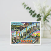 マンハッタン、カンザスヴィンテージ旅行からの挨拶 ポストカード (スタンド正面)