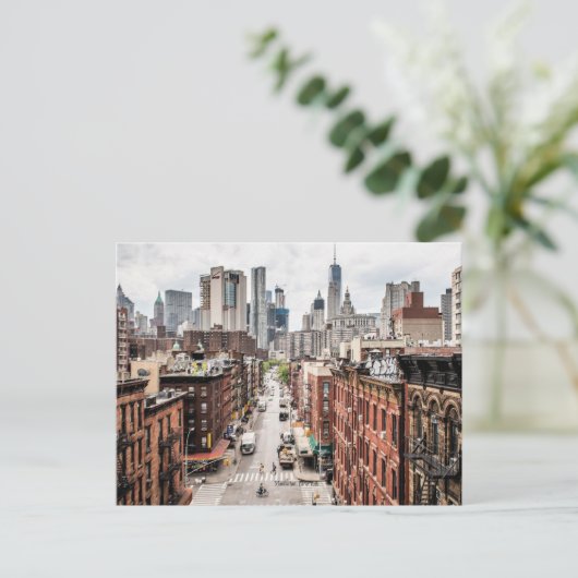 マンハッタン、ニューヨークの街並み写真 ポストカード (スタンド正面)