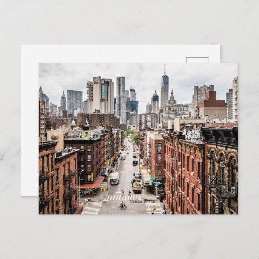 マンハッタン、ニューヨークの街並み写真 ポストカード (正面/裏面)