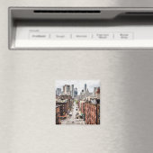 マンハッタン、ニューヨークの街並み写真 マグネット (インサイチュ (食洗機))