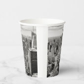 マンハッタン、ニューヨーク（黒と白のパノラマ）  紙コップ (右)