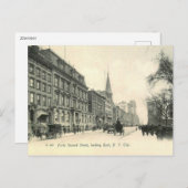 マンハッタン、ニューヨーク、42nd St 1905ヴィンテージ ポストカード (正面/裏面)