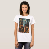 マンハッタン・バイブスTシャツ - 豪快なニューヨークシティストリート Tシャツ (正面フル)