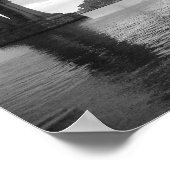 マンハッタン・ブリッジ – 15 x 11ポスター – 縁ど No  ポスター (角)