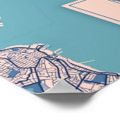 マンハッタン – 統一された州ズブリーズシティマップ ポスター (角)