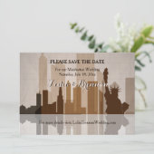 マンハッタン Save the Date 発表 招待状 (スタンド正面)