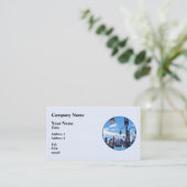 マンハッタンNY – スカイラインfrom Liberty州パーク 名刺 (スタンド正面)