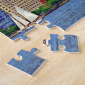 マンハッタンNY – スリーボーツバイマンハッタンスカイライン ジグソーパズル (側面)