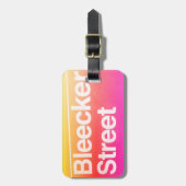 マンハッタンNYCグリニッジ通りブレッカー ラゲッジタグ (正面縦)