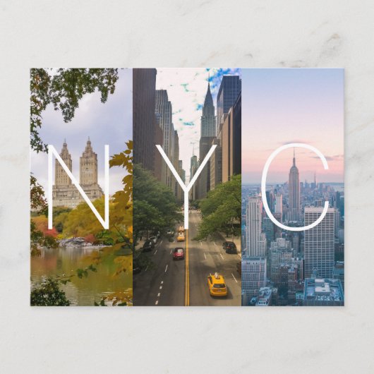 マンハッタンNYCニューヨーク ポストカード (正面)