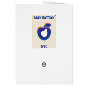 マンハッタンNYCビンテージ 'ビッグアップル' 旅行ポスター