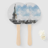 マンハッタンNyc自由像 ハンドファン (正面&裏面)