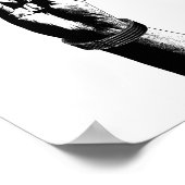 マンハンドホールディングドル紙幣マネーアート ポスター (角)