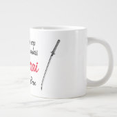 マンバンサムライユーモアのマグカップ ジャンボコーヒーマグカップ (右)