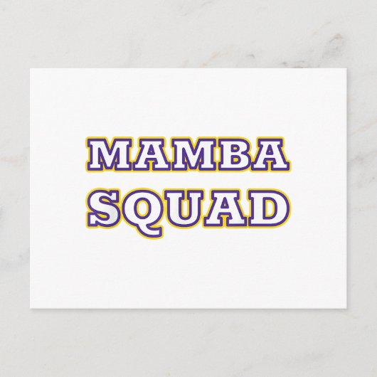 マンバ・スクワッド 面白い服 蛇好きな人へ シーズンポストカード (正面)