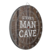 マンパーソナライズされたケーブウ素朴ッドカントリー ダーツボード (正面左)