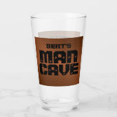 マンパーソナライズされたケーブカッパーダイヤモンド板ガラス タンブラーグラス (裏面)